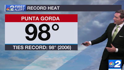 Punta Gorda ties record-high temperature