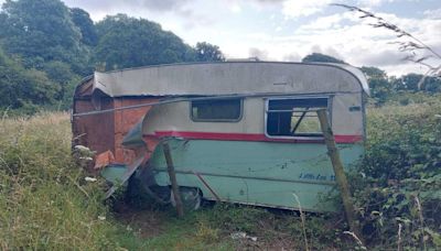 Beauty spot ‘blighted’ by caravans ‘dumped on it in bid to stop vandalism’