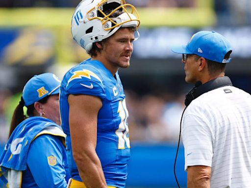 Chargers' Justin Herbert admits he wasn't ready for Jim Harbaugh's unique pregame routine