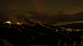 Northern Lights Appear At Montana Ski Resort