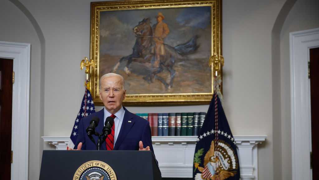 Biden says 'order must prevail' during campus protests over Gaza