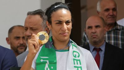 Imane Khelif receives a hero's welcome upon returning to Algeria