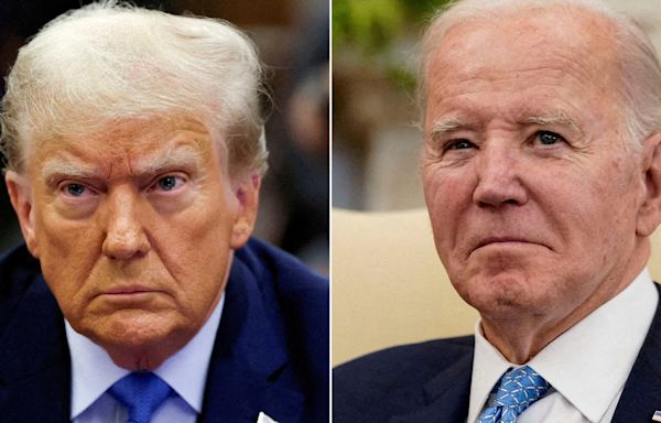 Joe Biden slightly trails Donald Trump in new 2024 poll, falling behind on economy, border