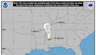 Thursday, Sep 12 update from the National Hurricane Center: Latest on Tropical Depression Francine