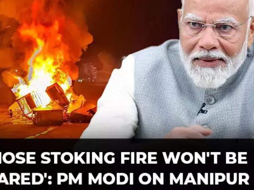 PM Modi on Manipur violence in Rajya Sabha: 'Those stoking fire won't be spared...'