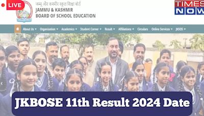 JKBOSE Class 11th Results 2024 Date LIVE: JKBOSE 11th Class Results Likely Today on jkbose.nic.in, Check Updates