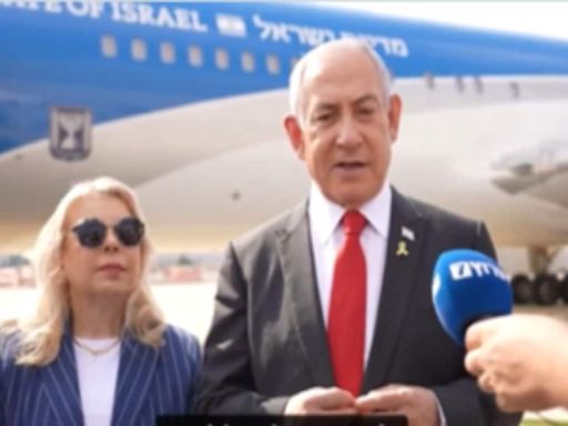 Conditions for deal 'coming together', enemy's spirit starting to break, Netanyahu tells families of hostages as he lands in US