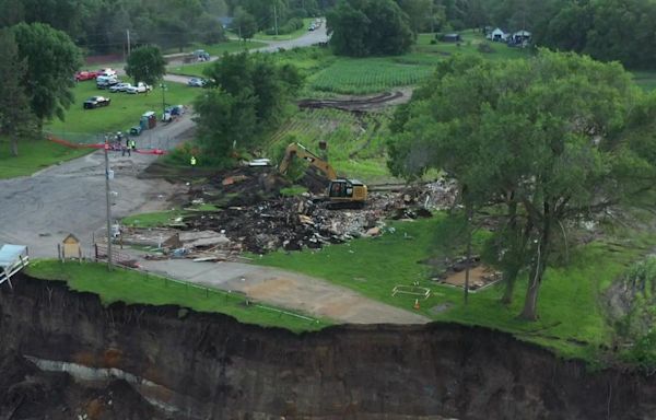 Video show Rapidan Dam being torn down, days after partially collapsing in southern Minnesota