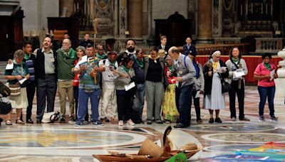 Vandals behead sculpture of Virgin Mary giving birth to Jesus in cathedral