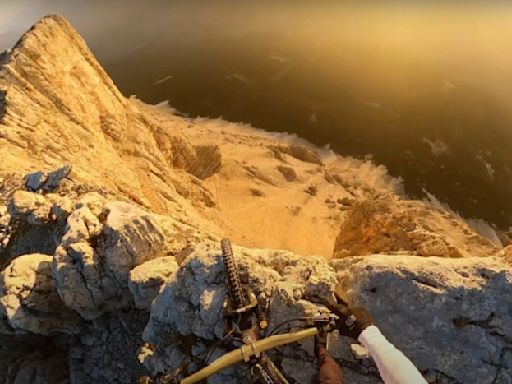 Riding Dolomite Clifftops: GoPro Mountain Biker Rips Alpine Ridges in New POV