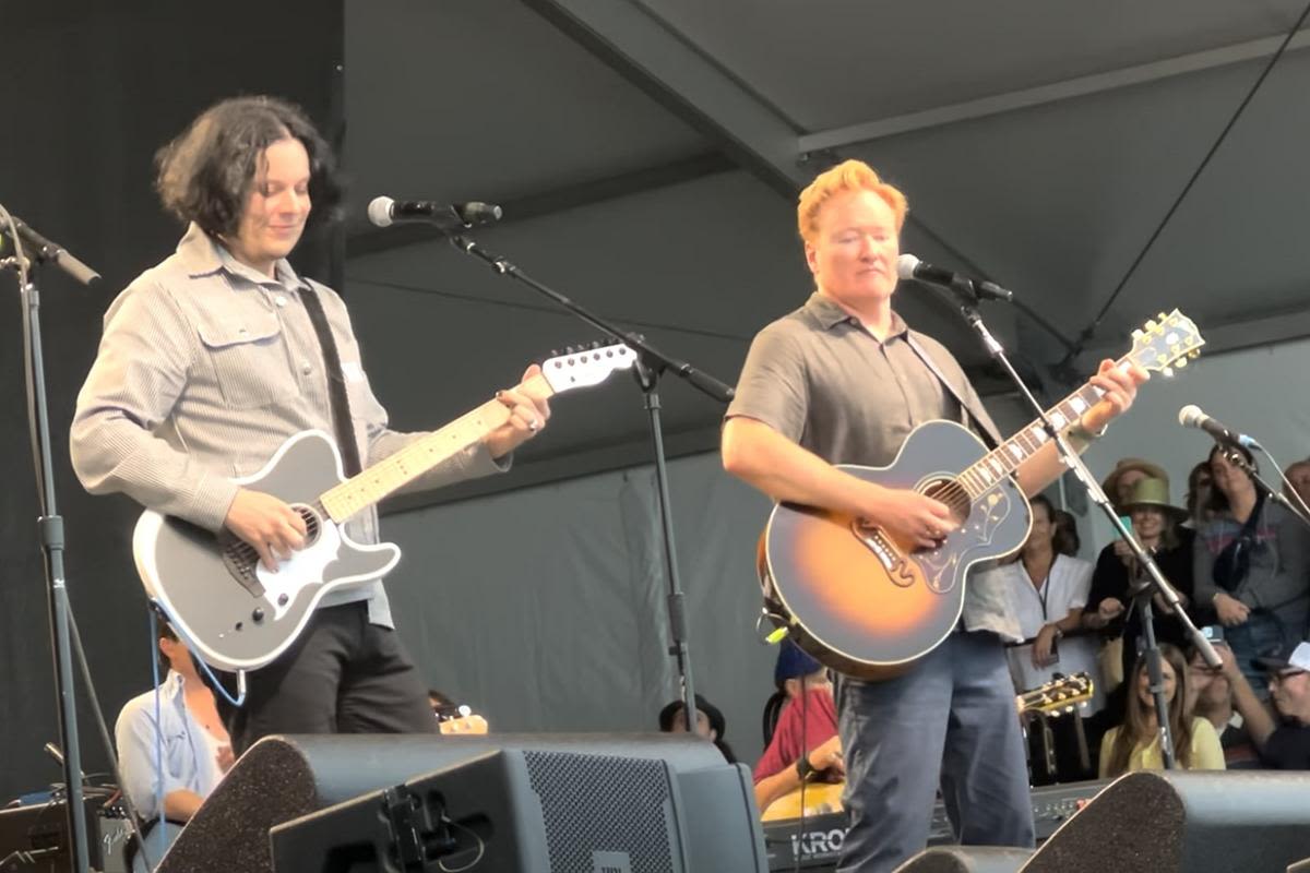 Watch Jack White and Conan O'Brien Perform at Newport Folk Fest