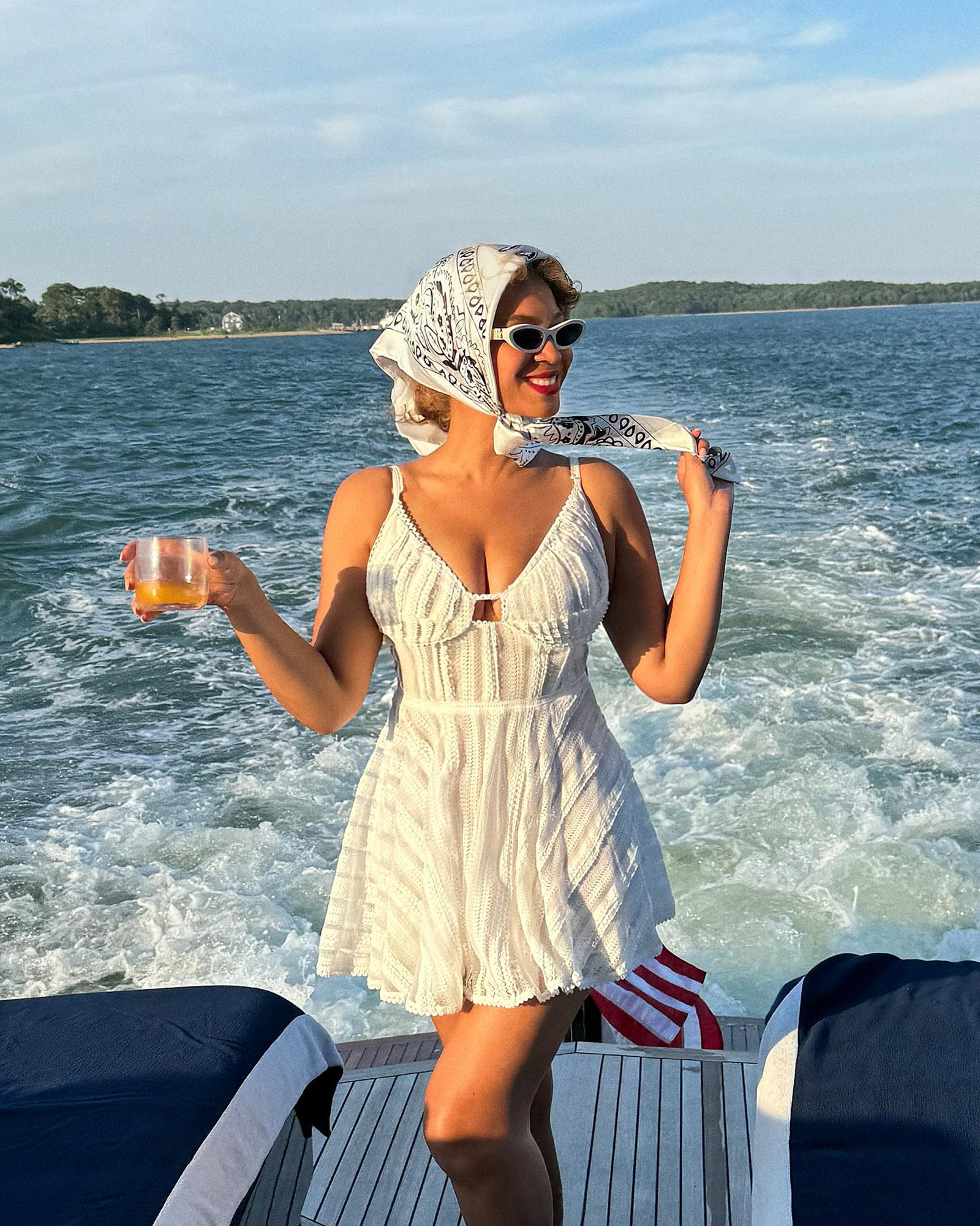 Beyonce Is a Chic Sailor in the Perfect White Summer Dress on Hamptons Vacay With Jay-Z