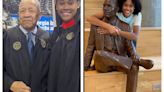 Adorable! History-Making Black Georgia Tech Grad Honors His Granddaughter's Accomplishment