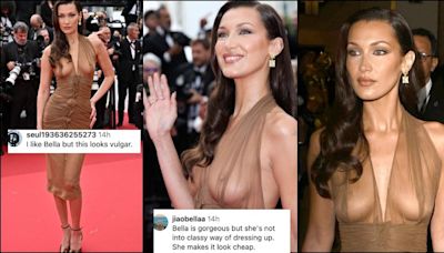 'Awful': Bella Hadid opts for see-through outfit, goes for this bold outfit at Cannes red carpet [reactions]