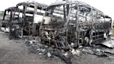 Police investigating arson which left three coaches ‘completely destroyed’