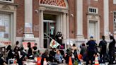 RISD staffers dismantle barricades built by student protesters occupying building