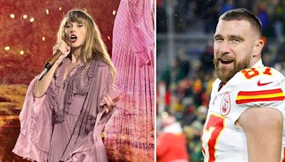 Taylor Swift Gives Sweet Nod to Travis Kelce's Jersey Number as He Attends Her 87th Eras Tour Concert