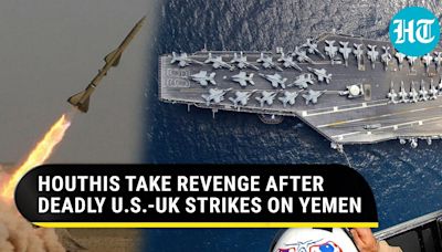 Houthis Rain Missile Fire On U.S Warship After American-British Strikes On Yemen Kill 16; Iran Warns