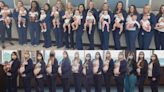 16 maternity ward nurses at the same hospital give birth in 12-month period