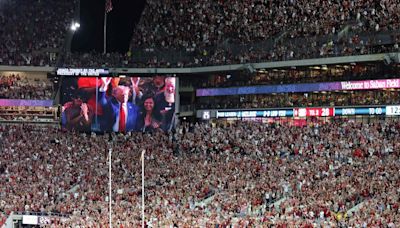 Donald Trump gets grand welcome at Alabama-Georgia game, greeted with ‘USA, USA, USA’ chants: Watch