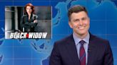 Watch Colin Jost Read Michael Che’s Diss About Scarlett Johansson Movies