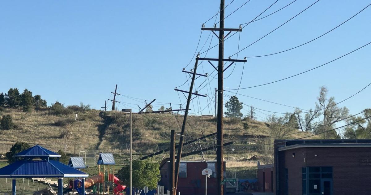 Intense winds down power lines, close schools, leave thousands without power in Colorado Springs