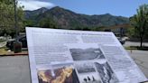 New signage by Ogden High School marks starting point of the 1871 survey trek to Yellowstone