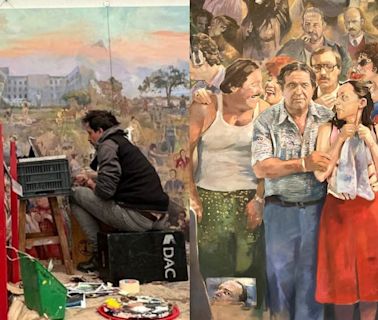 Así es el mural en homenaje al cine nacional que reúne más de 100 películas: el paso a paso y su historia