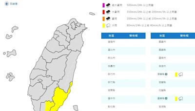 快訊/中秋節整天下雨！台東、屏東大雨特報 賞月碰運氣