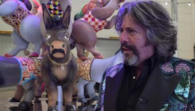 Designer unveils donkey-themed illuminations showpiece