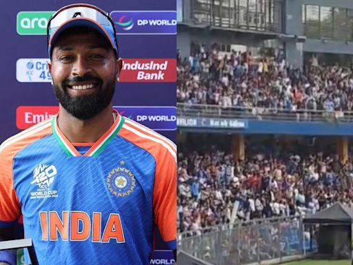 Video: Fans Chant 'Hardik Hardik' At Wankhede Stadium Ahead Of T20 WC Victory Parade, Two Months After Booing Him During IPL 2024