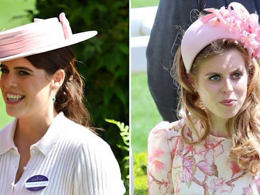 Princesses Beatrice and Eugenie Subtly Coordinate in Muted Colors at Royal Ascot