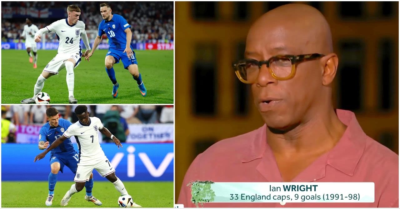 Ian Wright’s comments about Cole Palmer and Bukayo Saka after England 0-0 Slovenia cause a stir