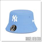 【ANGEL NEW ERA】NEW ERA MLB 漁夫帽 NY 紐約 洋基 馬卡龍色 水藍色 天空藍 休閒 少量