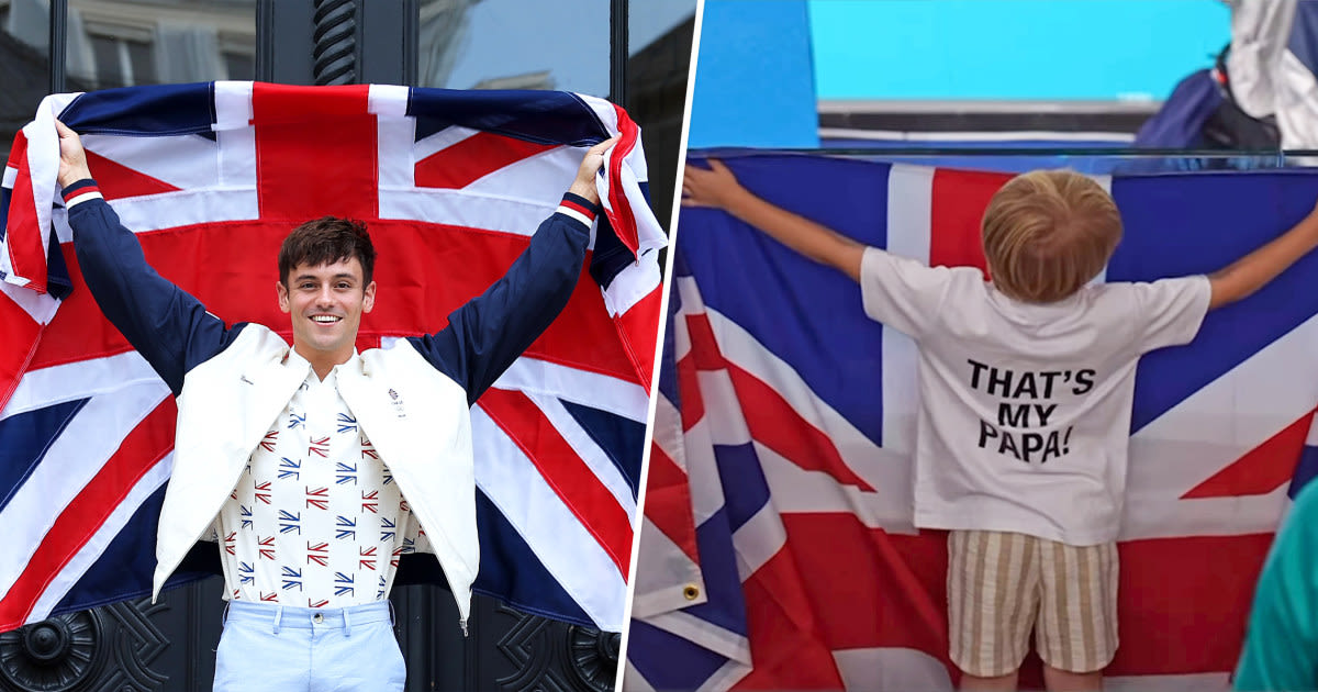 Tom Daley’s son cheers him on at the Olympics: ‘That’s my Papa!’