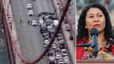 Mayor London Breed's office silent on anti-Israel protesters clogging Golden Gate Bridge as she visits China