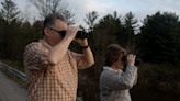 Early birds: Suffield Township couple searches for sandhill cranes at Walborn Reservoir