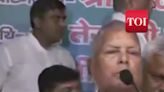 'Modi-Led NDA Govt To Collapse In August': India Bloc Leader Lalu Prasad Yadav | News - Times of India Videos