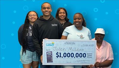 18-year-old wins $1 million on scratch-off after asking his sister to buy him a ticket