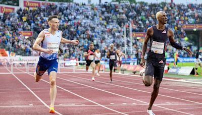 Alison dos Santos edges Karsten Warholm, Jakob Ingebrigtsen dives to win in Oslo