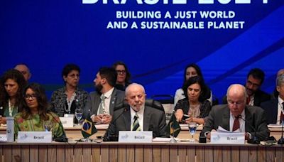 Brazil's President Lula attends task force meeting with Global Alliance Against Hunger and Poverty in Rio de Janeiro