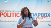 Democrat Deidre DeJear pushes for boosting school, mental health funding in Soapbox speech at State Fair