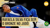 OLIMPÍADAS 2024: RAFAELA SILVA BATE NA TRAVE, PERDE PARA JAPONESA E FICA SEM O BRONZE NO JUDÔ