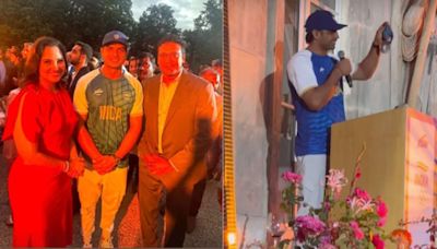 Lara Dutta meets 'the man of the hour' Neeraj Chopra in Paris after his Olympics win