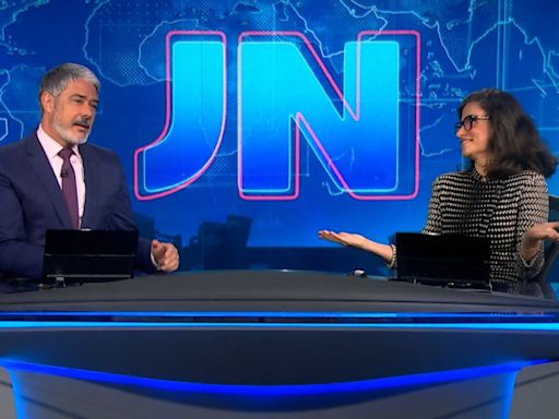 Bonner dedura 'dúvida cruel' de Renata ao vivo no JN: 'Posso dividir?'