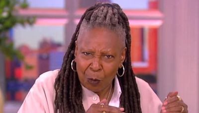 Whoopi Goldberg has to repeat a Hot Topic on 'The View' because the audience is so confused: "You want to hear it one more time?"