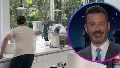 Jimmy Kimmel Battles a Hawk Inside His House After Son Billy's Surgery