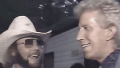 Hank Williams Jr. Talks About His “Rowdy Friends” Porter Wagoner & Grandpa Jones In Rare Interview Footage