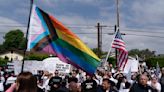 Protests erupted outside Los Angeles elementary school's Pride month assembly