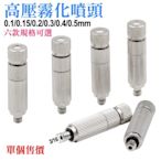 【台灣現貨】[79特賣]高壓霧化噴頭（0.1/0.15/0.2/0.3/0.4/0.5mm 六款可選）＃噴霧頭帶過濾網